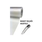 45cm X 5 Metre Şeffaf Kaydırmaz Raf Dolap Ve Çekmece Örtüsü Ve Maket Bıçağı Hediye