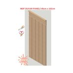 45X102 (1 Adet) Dekoratif, Duvar Çıtası Ham Ahşap Duvar Paneli, Boyanabilir, Ham, Mdf Panel