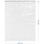 45X55+5CM Lüx Mat Beyaz Cepsiz Kargo Poşeti - 300 Adet