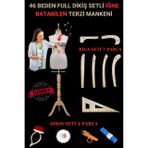 46 Beden Full Iğne Batabilen Dikiş Setli ve Riga Setli Terzi Mankeni Ham Takım