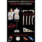 46 Beden Full Iğne Batabilen Dikiş Setli ve Riga Setli Terzi Mankeni Metal Takım