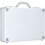 46 cm Alüminyum Laptop Bölmeli Evrak Çantası, Organizerli, Hafif - Gri