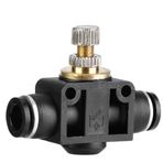 4/6/8mm Tüp Kontrolü S Boru Pnömatik Montaj Regülatör Valfi 0 hava. Fitt Bağla (6MM)