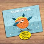 470 Dabbing Owl Baykuş 24 Parça Çocuklara Özel Yapboz Tablo