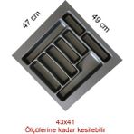 47X49 cm Çekmece Içi Düzenleyici 47 cm Kaşıklık 47 cm Kepçelik (42X40 cm E Kadar Kesilebilir)