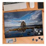481 Kayalıklar Göl Manzarası 240 Parça Puzzle Yapboz Tablo