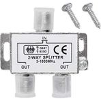 4818 2 Li Uydu Çanak Splitter Kablo Tv Rg6 Anten Çoklayıcı Dağıtıcı