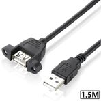 4887 Usb Dişi Erkek Panel Tipi Data Uzatma Kablosu 1.5 Metre