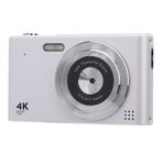 48MP Dijital Kamera, 16x Dijital Zoom 1080p 4K Kamera 2.4 inç Ekran Ve flaş, Anti -shake Video kaydı, Gençler Için Kompakt Küçük Kamera Yetişkin Yeni Başlayanlar (WHITE)