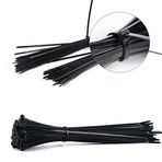 4,8x250 mm Siyah 25cm Kablo Bağı Plastik Cırt Kelepçe Toplayıcı-100 Adet