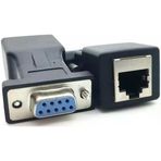 4943 Rs232 To 9 Pin Ethernet Adaptör Ekleme Ek Uzatıcı Extender Çevirici Dönüştürücü 30 Metreye Kadar Sinyalleri Iletir. Rs232 Portu Cat5 Cat5e Cat6 Cat7 Ağ Kabloları Üzerinden Iletin.