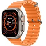 49MM Akıllı Saat, Çift Kordon, Hediyeli, Ios ve Android Uyumlu, Turuncu - Seçenek 1 - Altın