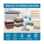4'lü Vakumlu Hurç Seti 120X100 100X80 80X60 70X50 Sıvı Geçirmez Küf Toz Haşere Koku Yapmaz Yorgan Yastık Kıyafet Xxl Büyük Orta Küçük Boy - standart