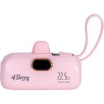 4Berry 5000 Mah Ve 22.w Powerbank Pembe