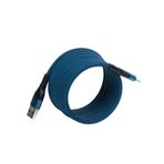 4Berry Bmuc-02 Süper Hızlı Şarj 1.5M Usb A To Type-C Manyetik Kablo Mavi
