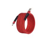 4Berry Bmuc-03 Süper Hızlı Şarj 2M Usb A To Type-C Manyetik Kablo Kırmızı