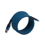 4Berry Bmuc-03 Süper Hızlı Şarj 2M Usb A To Type-C Manyetik Kablo Mavi