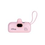 4Berry Dx268 5.000 Mah 22W Lightning Hızlı Şarj Powerbank Pembe