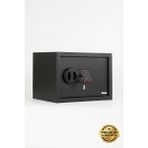 4Berry Elektronik Duvar Ve Zemin Montajlı Şifreli Acil Anahtarlı 9 L 31×20×20 CM Çelik Kasa - Siyah