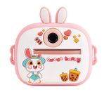 4Berry Q7 Dinazor Pembe Taşınabilir Fotoğraf Yazıcı ve Kamera