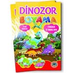 4E Boyama Kitabı Dinozar Örnekli Renkli 128 Syf Karatay Yayınevi