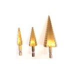 4eticaretteknik Ctn Kademeli Matkap Ucu Seti Bits Için 4 - 12 Mm 4 - 20 Mm 4- 32 Mm 3'lü Ctn