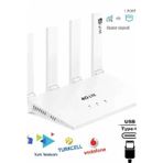 4G- 4.5G Sim Kartlı 4 Anten 1 Port Rj45 Taşınabilir Router Wifi 6 Modem