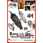 4In1 Alüminyum Çantalı 62 Parça 12V Mini Gravür Hobi Taşlama Oyma Seti + 300Parça 500W Dremel Seti