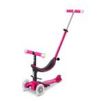 4in1 Micro Mini2Grow Deluxe Magic 3 Tekerlekli Işıklı Pembe Scooter