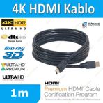 4K 1M Metre 4K 3D Ultra Hd Ethernet Destekli Altın Uç Hdmi Kablo