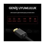 4K 60Hz Dişi Erkek HDMI 2.0 Uzatma Kablosu 3 Metre - standart