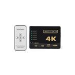 4K Hdmi Çoklayıcı Çoğaltıcı Switch Splitter 5 Port Kumandalı Ultra