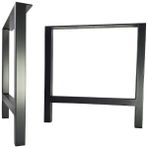 4K Home Design Metal Ayak Masa Ayağı Ahşap Kütük Masif Çalışma Yemek Mutfak Ofis Masası Retro Ayak 2 Adet 70 Cm