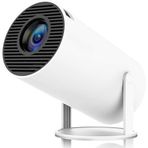 4K HY300 Pro Projeksiyon Cihazı, 1080P Full HD Görüntü Kalitesi, 200 ANSI Lümen Parlaklık, Dahili Hoparlörlü, HDMI USB Bağlantılı WiFi 6 Bluetooth 5, 130 Inch Büyük Görüntü, Ev Ofis İş Yeri İçin Uygun