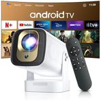 4K Projeksiyon Cihazı HY260 PRO, 1080P Full HD Görüntü Kalitesi, WiFi 6 Bluetooth 5 Bağlantı, Otomatik Odaklanma, Uzaktan Kumandalı, 40"-130" Geniş Görüntü Yansıtma, Ev Ofis ve Bahçe İçin Projektör
