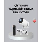 4K Wifi 6 Projeksiyon Cihazı – 10.000+ Oyun Desteği, Kablosuz Bağlantı ve Çoklu Giriş Portları