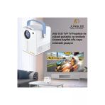 4K Wifi Projektör USB HDMI Tf Kart Girişli Dahili Hoparlör ile Yansıma