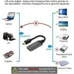 4K@60Hz, Hdr, Hdcp 2.2, Thunderbolt 2 Destekli Mini Displayport To Hdmı Aktif Adaptor (Mdp14hd20a-Adp)