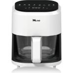 4l Cam Hazneyle Airfryer Sıcak Hava Fritözü, Sağlıklı Pişirme Keyfi - Ahşap - Beyaz