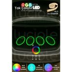 4’lü 6x9 inç Oval RGB Neon Hoparlör Kapağı | RF Kumandalı Renkli Işık Efektli Modifiye Set