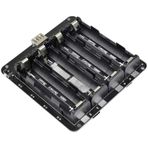 4'lü Anahtarlı 18650 Lityum Pil Yuvası V8 Mikro Usb
