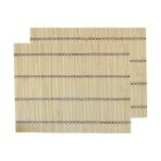 4'lü Bambu Amerikan Servis ve Suşi Sarma Hasırı (30X38 Cm) - Çok Amaçlı Makisu - 0,5 x 9 cm - 001-Renkli