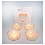 4LÜ BLACK VANİLYA KOKULU BİTKİSEL TEALIGHT MUM SETİ