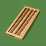 4'lü Burgulu Parlak Şamdan Mumu - Kahverengi / Bej - 25 cm - Seçenek 1