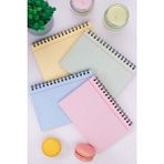 4'lü Çok Renkli Çizgili Defter Seti 9 x 15 cm 50 Yaprak Karton Kapak Not Defteri
