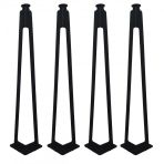 4'lü Dekoratif Metal Firkete Sehpa Ayağı (44 cm Yükseklik)