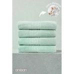 4'Lü Greek Mint Yeşili Banyo Havlusu - 70X140 Cm, 490 Gr, %100Pamuk, Spa Ve Otel Havlusu