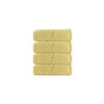 4'lü Greek Sarı Banyo Havlusu - 70x140 Cm, 490 Gr, %100pamuk, Spa Ve Otel Havlusu