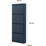 4'lü Metal Ayakkabılık - Antrasit