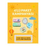 4'Lü Mini El Sabunu Ve Mini Islak Mendil Okul Seti
